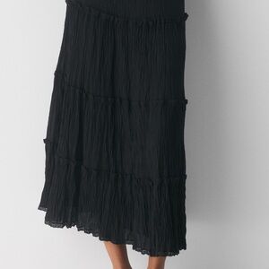 Aritzia Black Damasque Skirt